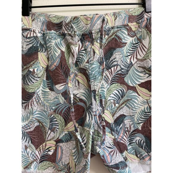 Tropical Green & Brown Shorts - Royalty Collection, Size Large - Picture 6 of 11
